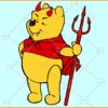 Winnie Pooh Halloween SVG, Pooh Halloween Svg, Pooh Bear Halloween Svg