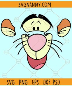 Winnie The Pooh Tigger Face SVG, Winnie The Pooh Svg, Disney Svg
