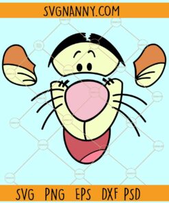 Winnie The Pooh Tigger Face SVG, Winnie The Pooh Svg, Disney Svg