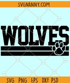 Wolves mascot SVG, Football Logo svg, Wolves Football Team SVG, Wolves Football Mom SVG