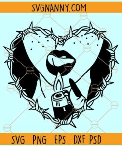 Woman barbed wire heart SVG, Sexy Girl Holding Lighter Svg, Barbed Wire Heart Svg