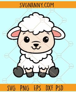 Baby sheep SVG, cute sheep clipart, baby sheep PNG, animal shirt SVG