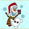 Cute Christmas Olaf SVG, Olaf Frozen Christmas Svg, Frozen Christmas Svg