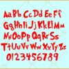 Grinch font SVG, Grinch letters SVG, Grinch numbers SVG, Christmas font SVG