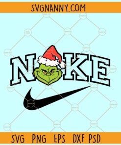 Grinch Nike Logo SVG, Nike Grinch svg, Nike Christmas SVG