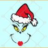 Mrs Grinch with Santa hat SVG, Mrs Grinch svg, Mrs Clasus svg