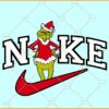 Nike logo Grinch SVG, Grinch Nike SVG, Nike Grinchmas SVG