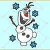 Olaf Snowflakes SVG, Olaf svg files, Olaf Frozen SVG, Christmas Olaf SVG