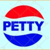 Petty Pepsi SVG, Petty Pepsi logo SVG, Petty logo SVg