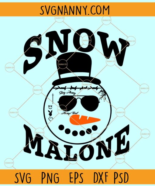Snow Malone Christmas SVG