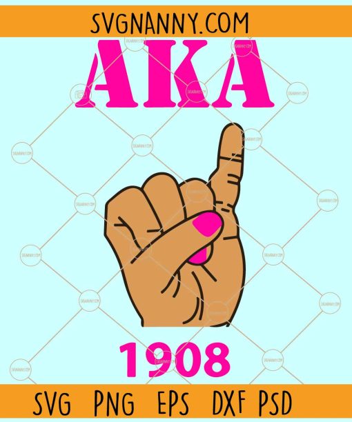 Alpha Kappa Alpha Skee Wee SVG, Skee Wee 1908 Aka, Aka Pinky Svg, Aka Pearls Svg