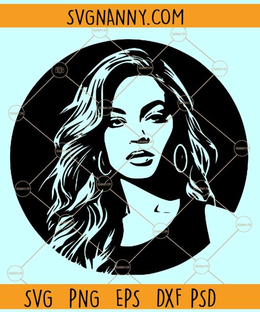 Beyonce Silhouette SVG, Beyonce Renaissance Tour 2023 SVG, Beyonce World Tour SVG