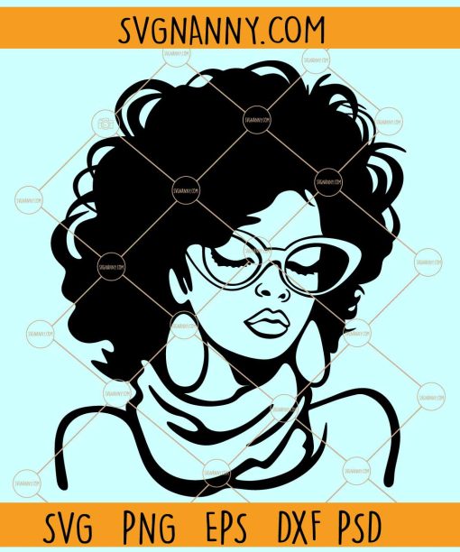Black woman afro diva SVG, Afro Diva SVG, Black Girl Magic Svg, Afro Lady Diva Svg