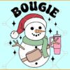 Bougie Snowman SVG, Holiday SVG, Christmas Décor SVG, Stanley Tumbler Belt Bag SVG