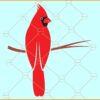 Cardinal Bird svg, Red Cardinal bird svg, Memorial svg, Christmas clipart SVG, Christmas bird svg