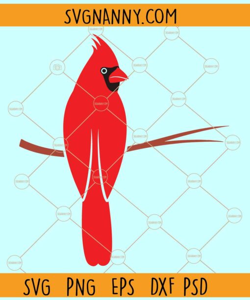 Cardinal Bird svg, Red Cardinal bird svg, Memorial svg, Christmas clipart SVG, Christmas bird svg
