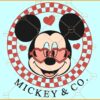 Checkered Mickey Valentine SVG, Disney Valentine SVG,  Mickey Valentine SVG