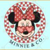 Checkered Minnie Valentine SVG, Disney Valentine SVG, Minnie Valentine SVG