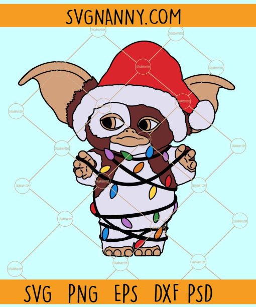 Christmas Gizmo SVG, Holiday Gremlins Svg, Cute Christmas Svg, Gremlin Christmas Svg