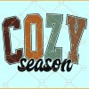 Cozy season retro vintage SVG, Thanksgiving SVG, Fall SVG, Halloween Svg