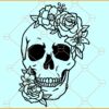 Floral sugar Skull SVG, Sugar Skull Svg, Day of dead Svg, Candy Skull Svg