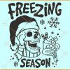 Freezing season skeleton svg, Christmas Skeleton SVG, Christmas Décor SVG