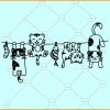 Hanging cats SVG, Hanging Funny Cats Svg, Funny Laundry Svg