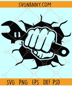 Mechanic Smash Punch SVG, Wrench Svg File, Smash Punch Mechanic Svg, Repair Svg