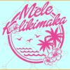 Mele Kalikimaka Svg, Hawaiian Christmas Svg, Mele Kalikimaka Svg, Tropical Palm Tree Svg