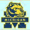 Michigan University football SVG, Michigan Wolverines Logo SVG, Michigan Wolverines SVG