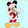 Mickey Santa Claus SVG, Mickey Santa SVG, Disney Christmas SVG, Christmas Décor SVG