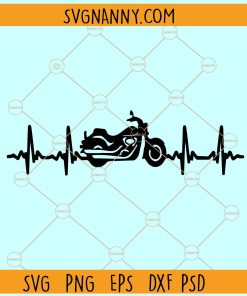 Motorcycle EKG svg, Motorcycle Ekg  SVG, Motorcycle Heartbeat SVG, Dirt bike heartbeat svg