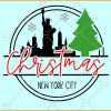 New York City Christmas SVG, Christmas SVG, Christmas Décor SVG, Christmas SVG