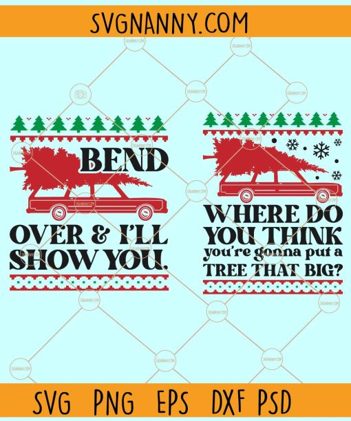 Where Do You Think You're Gonna Put a Tree That Big SVG, Christmas Tree SVG