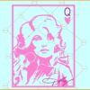 Dolly Parton Queen svg, Dolly Queen svg, Dolly Parton Queen of hearts svg
