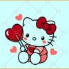 Hello Kitty Valentine SVG, Kitty with Valentine Candy svg, Sanrio Valentine svg, cupid hello Kitty svg