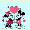 Mickey and Minnie Valentine SVG, Mickey and Minnie love svg, Disney Valentine svg