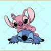 Stitch and angel love SVG, Valentine Day svg, Disney Valentine svg