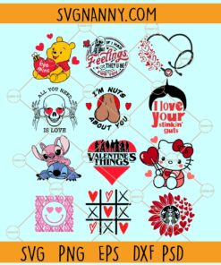 Valentine day svg bundle, Valentine day Svg files for cricut, Valentine day svg png bundle