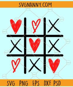 Valentine Tic Tac Toe svg, Valentine game SVG, Valentine svg files