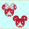 Xoxo Mickey Mouse SVG, Xoxo Disney ears SVG, Xoxo Minnie ears svg, Disney Valentine svg