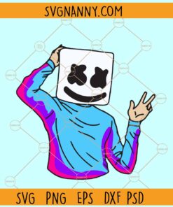 DJ Marshmello colored SVG, Marshemello fortnite svg, DJ Marshmello svg