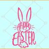 Happy Easter bunny SVG, Easter bunny svg, Easter SVG files, Bunny cotton tail svg