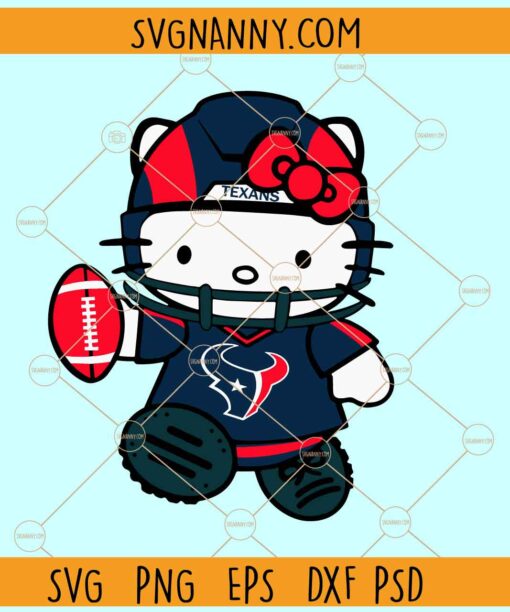Hello Kitty Houston Texans SVG, Texans football svg