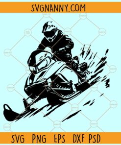 Snowmobile rider SVG, Winter Snowmobile SVG, Snowmobiler SVG, Snowmobile shirt SVG