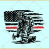 US Firefighter flag SVG, American Firefighter svg, Fireman svg