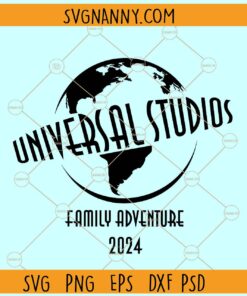Universal Studios Family Adventure Svg, Family Adventure 2024 Svg
