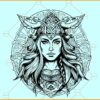 Valkyrie SVG file, Viking woman svg, Viking Warrior Woman svg