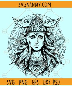 Valkyrie SVG file, Viking woman svg, Viking Warrior Woman svg