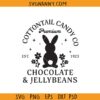 Cotton tail candy company svg, Easter Bunny Svg, Chocolate and Jelly beans svg